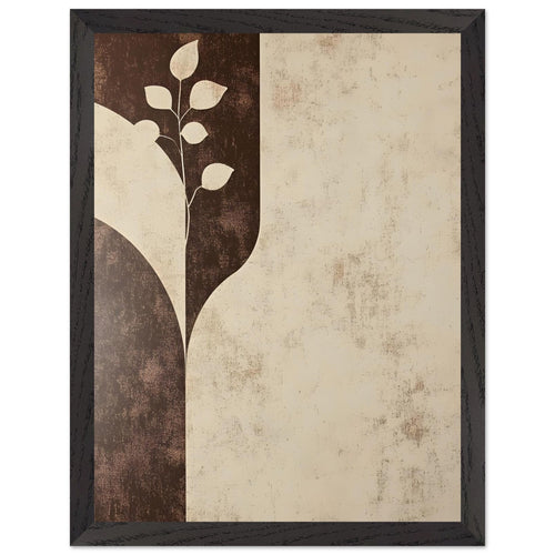 Artfulprints Poster met Lijst Boho – Earthen divide   - 30x40 cm - beige