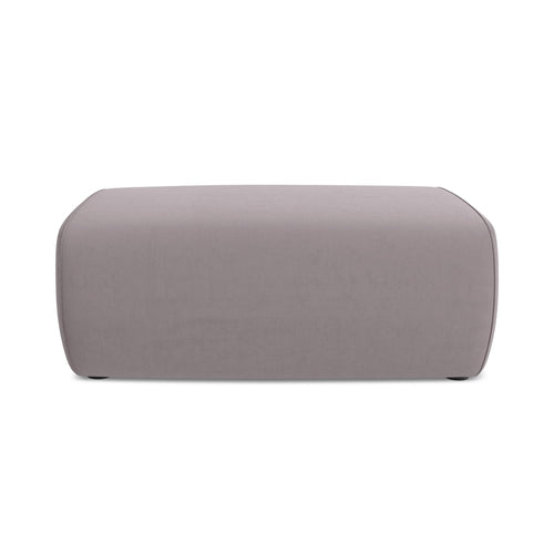LaMiaSofa Poef Palermo - velours - lavendel - 100x70x39