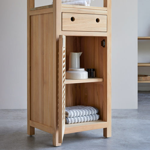Tikamoon Massief teakhouten kolomkast - Naturel - vtwonen shop