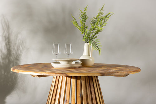 Rebellenclub Ronde Tuintafel Elm - ø120cm - Naturel Hout