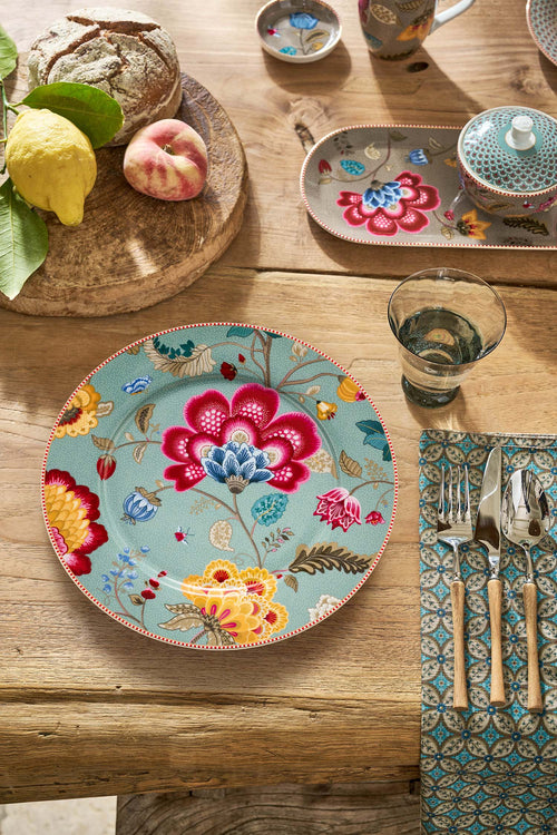 Pip Studio Bord - Blooming Tales - Lichtblauw - 32cm