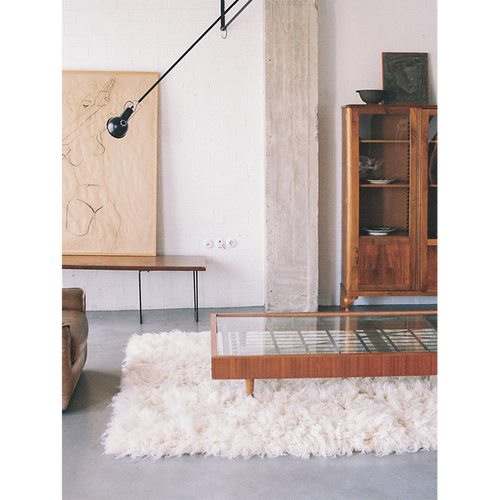GIVE A PON wollen vloerkleed Plaka - 200 x 300 cm - wit