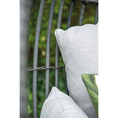 Panama hangstoel - eivorm - carbon black - earl grey - valley sand - vtwonen shop