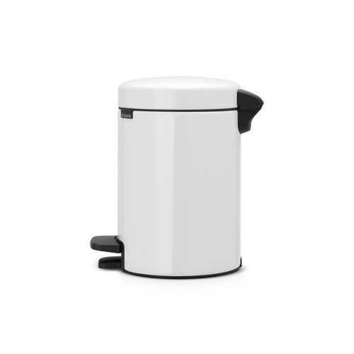 Brabantia NewIcon Pedaalemmer, 3 liter, kunststof binnenemmer - White