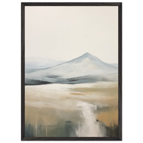Artfulprints Poster met Lijst Abstract - Fuji path 2   - 50x70 cm - Meerkleurig