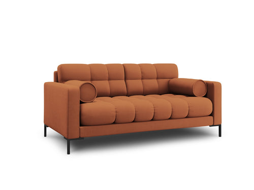 Cosmopolitan Design Bank Bali 2-zits, structurele stof, baksteen - 96x152x75cm