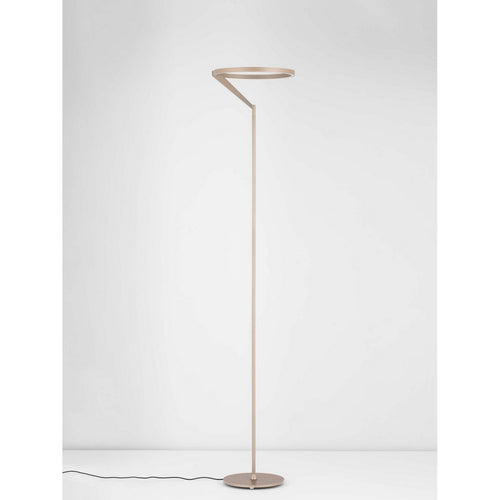 Nova Luce TILIA  Tilia LED-vloerlamp met geïntegreerde verlichting, champagnekleurig, dimbaar met touchbediening, 26W, 1149lm, 3000K