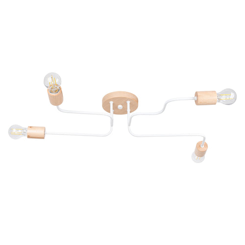 Sollux Lighting Kroonluchter TIMBO 4 wit - 75x58x16,5cm