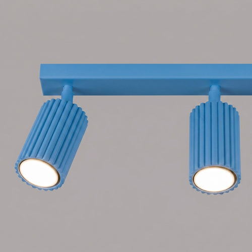 Sollux Lighting Plafondlamp KARBON 3L lichtblauw - 45x6,5x16,5cm