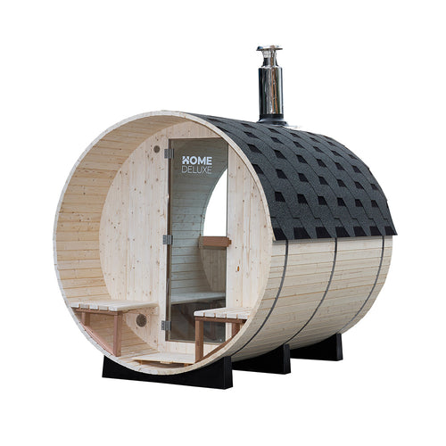 Home Deluxe LAGOM DELUXE barrelsauna met houtkachel - Afmetingen: ca. 210 cm x 240 cm - vtwonen shop