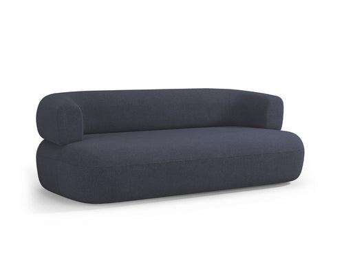 Micadoni Bank Jenny 3-zits, boucle, donkerblauw - 90x178x73cm