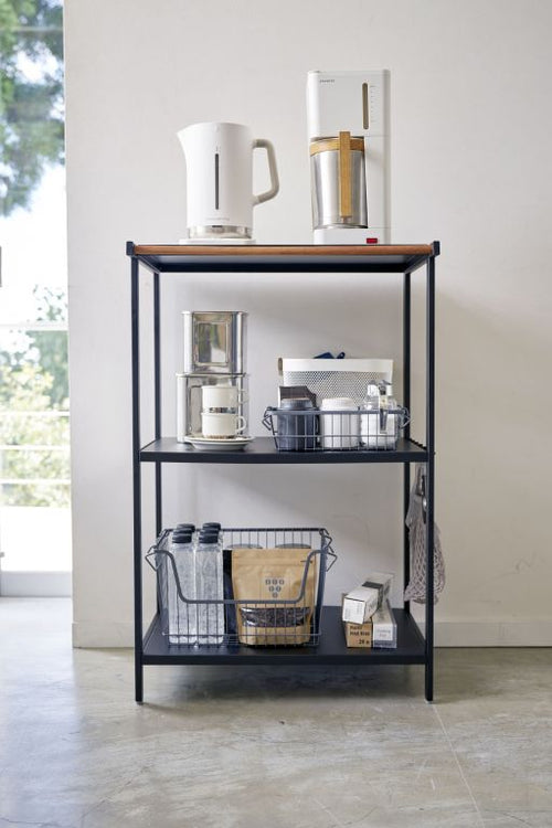 Yamazaki Opbergrek - 3 niveaus - Tower - Zwart