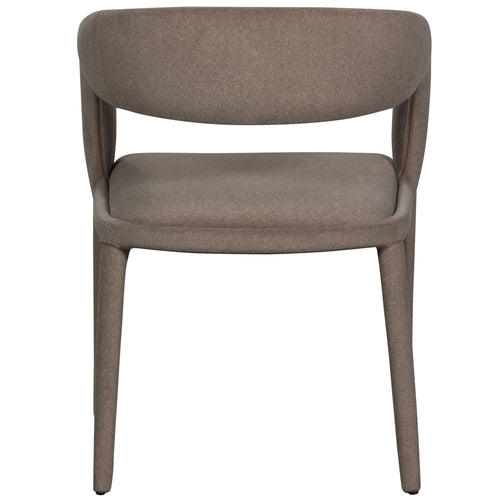 vtwonen eetkamerstoelen Arms - Polyester - Bruin - Set van 6