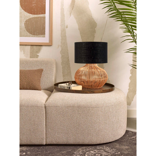 GOOD&MOJO tafellamp Kalahari - zwart - Ø32cm - vtwonen shop