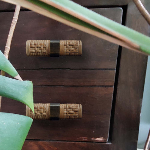 Catchii Kastknop rechthoekig rotan - vtwonen shop