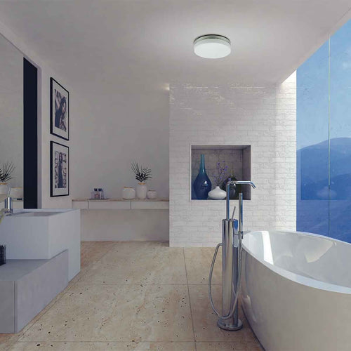 Steinhauer plafondlamp ceiling - 1 lichts - 24x 7 cm - mat chroom