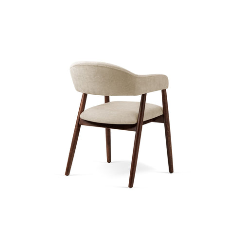 Set van 2 stoelen Adra chenille beige - 59x56x77cm