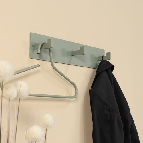 Spinder Design kapstok Leatherman 3 - Dusty Green - 3 haken - vtwonen shop