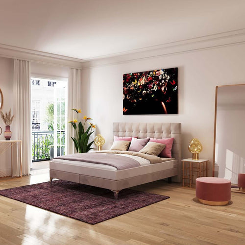 Kare Design Bed boxspring Benito - 180x200cm - creme - vtwonen shop