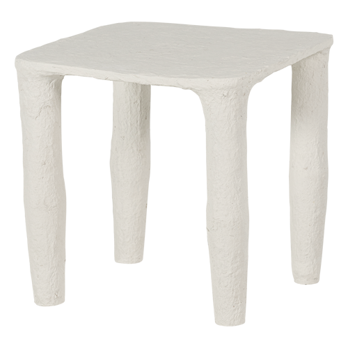 WOOOD lage bijzettafel Vion - Papier Mache - Off White - 40x40x40