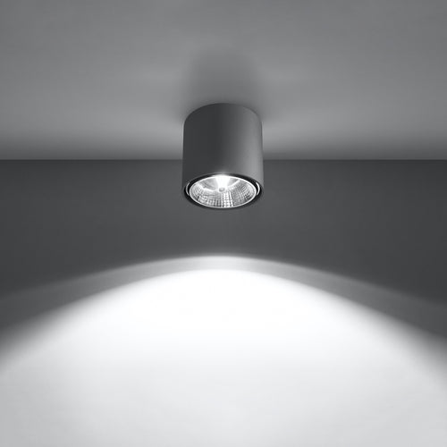 Sollux Lighting Plafondlamp TIUBE grijs - 12x12x11cm