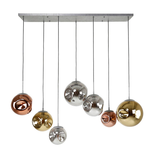 Giga Meubel Hanglamp Stellar - Zilver Metaal - 7-Lichts - 145x150x50cm - vtwonen shop