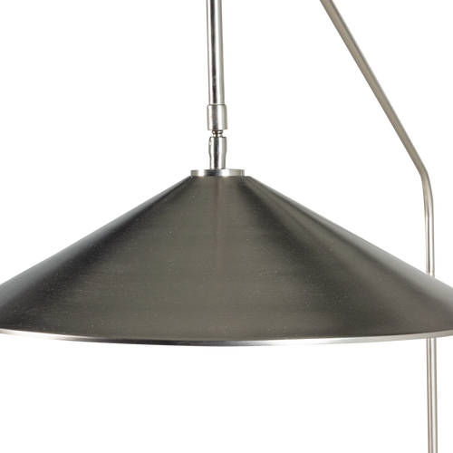 WOOOD vloerlamp Korn - Metaal - Chrome - 182x124x25