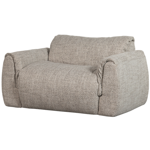 WOOOD loveseat Baggy -Geweven Stof - Naturel Melange  - 81x138x101