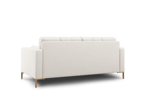 Cosmopolitan Design Bank Bali 2-zits, structurele stof, lichtbeige - 96x152x75cm