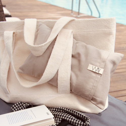 WAY strandkussen - 40 x 25 cm - Stone