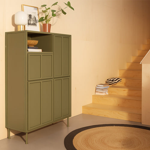 New Routz wandkast Ottawa hoog olijf groen