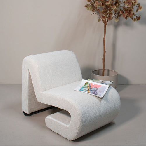 DÉJA Living Fauteuil Mia - Stof - Beige - vtwonen shop