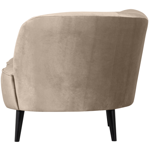 WOOOD loungefauteuil links Sara - Velvet - Khaki - 71x112x81 - vtwonen shop