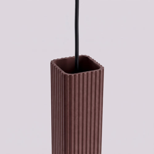 Sollux Lighting Hanglamp RAYO 1 bruin - 8x8x118cm