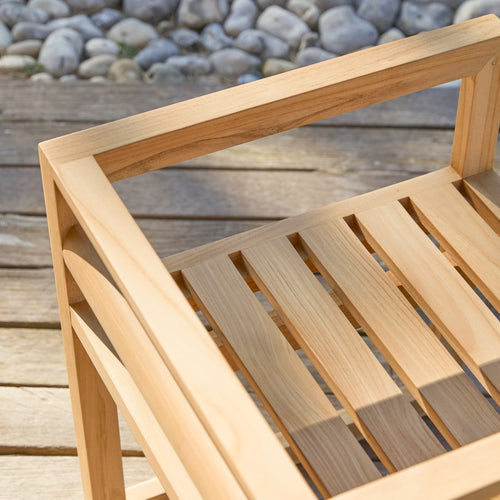 Tikamoon Tuinstoel in massief teak - Wit - vtwonen shop