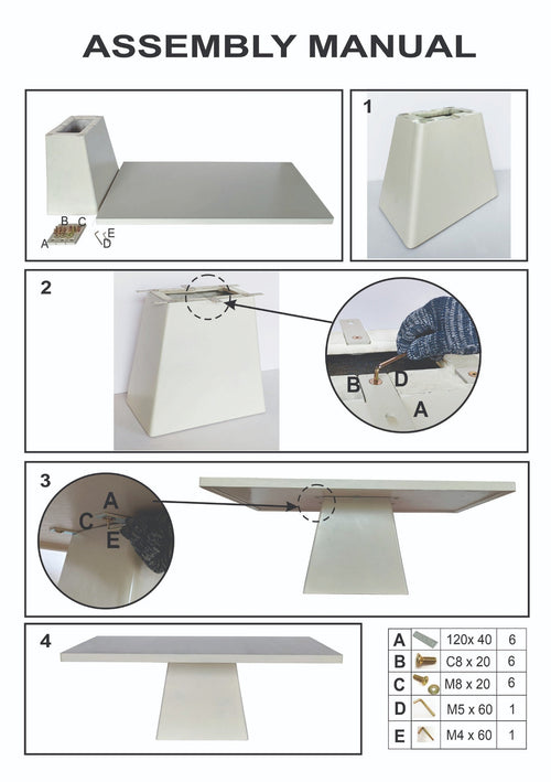 Giga Meubel Eettafel Avia - Beige Eco Composiet - 240cm - vtwonen shop