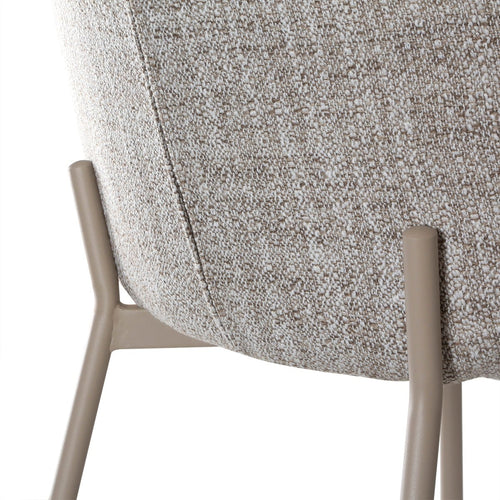 Calicosy - Set van 2 Stoelen AMBRE - Beige 60x48x80 cm