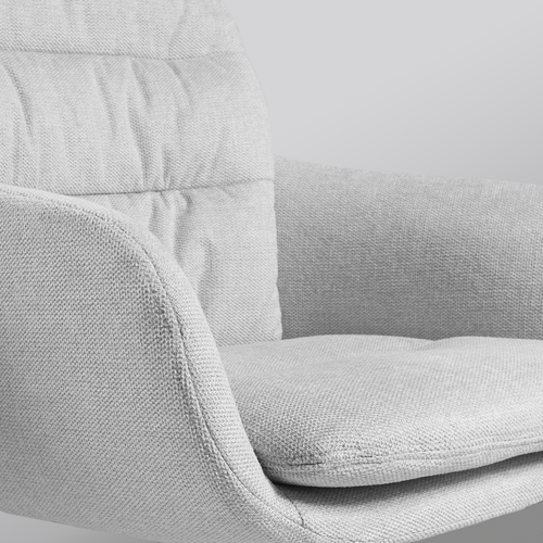 Nolon Nena-Mia Eetkamerstoelen Set van 2 - Grijs - Naturel Hout