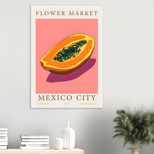 Artfulprints  Flower market - Mexico City   poster 30x40 cm - vtwonen shop