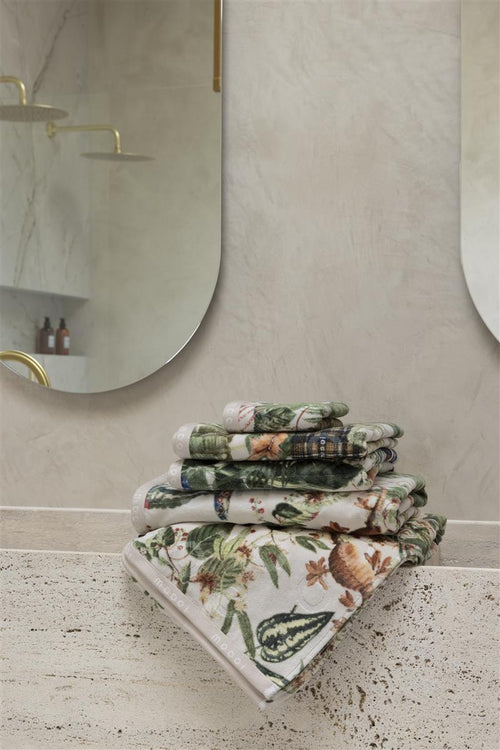 MOOOI Menagerie - Douchehanddoek - Ivoor - 55x100 / 22x40 Inch cm - vtwonen shop