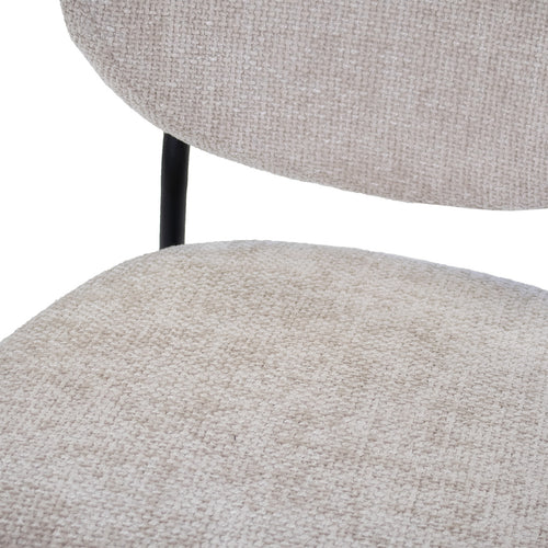 Giga Meubel Eetkamerstoel Vajèn - Stof - Beige - Set van 2 - vtwonen shop