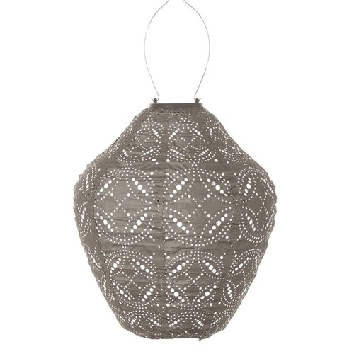 LUMIZ Solar Lampion Mandela Jar - 30 cm - Taupe
