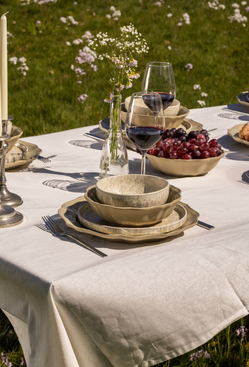Mimo Homeware ontbijtbord Limestone Valley - 22 cm - Set van 2