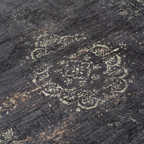 Louis De Poortere vloerkleed Mineral Black - zwart - 280x390cm - vtwonen shop