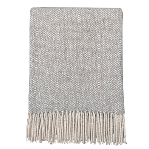 Malagoon plaid - structuur grijs - 130x170cm gerecycled wol