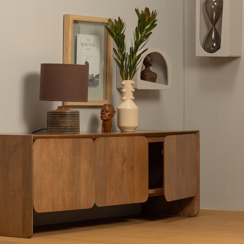 WOOOD wanddeco Noam - Hout - Dust - 70x24x15