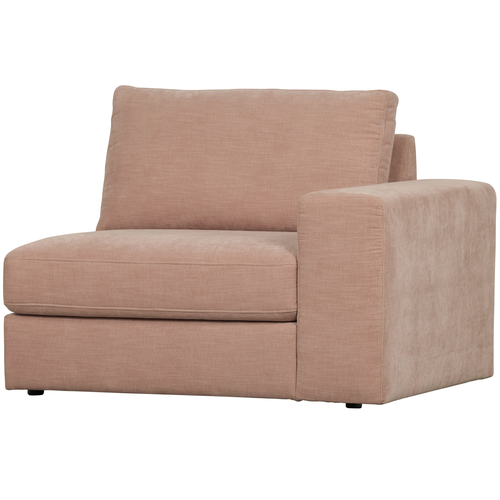 vtwonen 1-zits bank element met arm rechts Family - Polyester - Roze - 85x115x98 - vtwonen shop