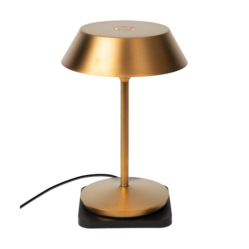 Atmooz tafellamp Balto - goud - Ø 15 x H 21,5 cm - geïntegreerde led