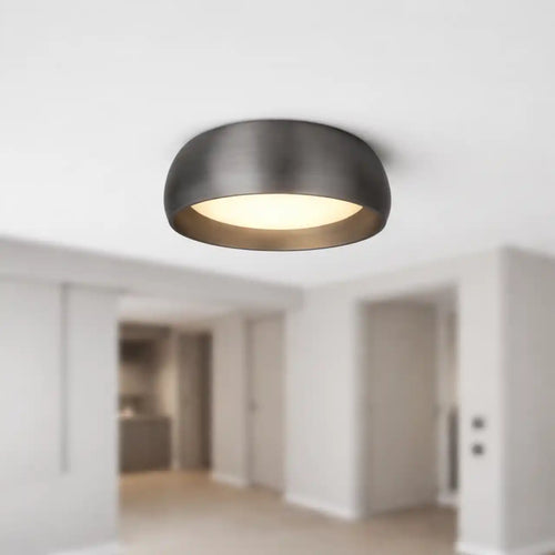 Artdelight plafondlamp Montana - 1 lichts - 15  x 5   cm - gun metal