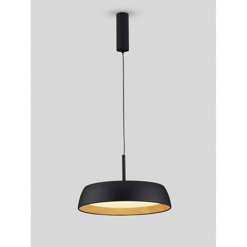 Nova Luce SIGI Dome hanglamp voor plafond, zandkleurig zwart, Triac dimbare LED, 40W, 3111lm, 3000K